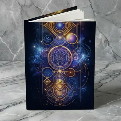 Sacred Geometry Gold Mystic Space Art