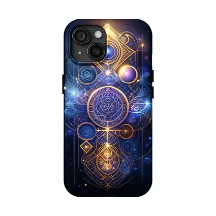Sacred Geometry Gold Mystic Space Art