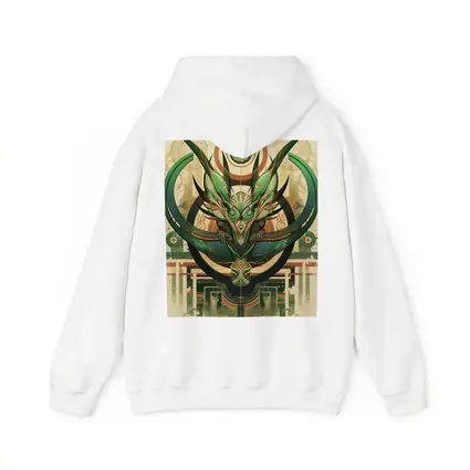 Green Dragon Mask Art Deco Fantasy