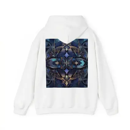 Dark Blue Mandala Art Deco Ornamental Design