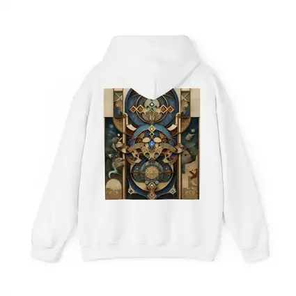 Art Nouveau Celestial Mandala Blue Gold