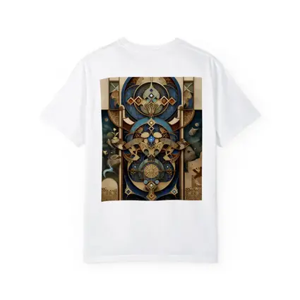 Art Nouveau Celestial Mandala Blue Gold