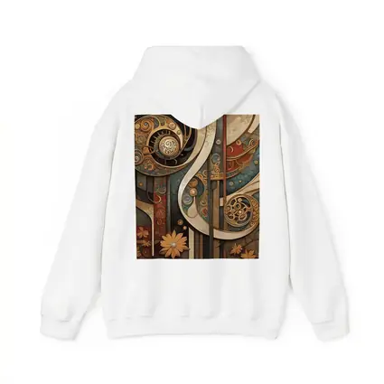 Art Nouveau Abstract Swirls Floral Geometric Design