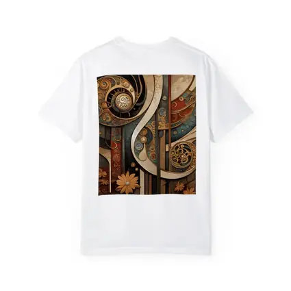 Art Nouveau Abstract Swirls Floral Geometric Design