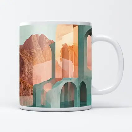 Pastel Arches Abstract Architecture Rocky Mountains