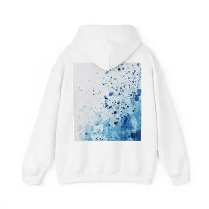 Blue Watercolor Splash Abstract White Background
