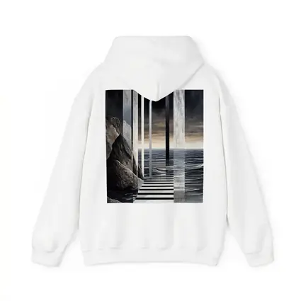 Surreal Arches Ocean Dark Atmospheric Art