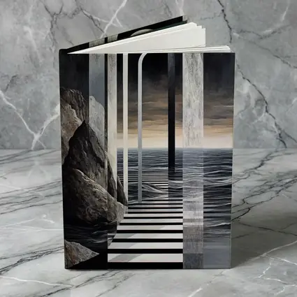 Surreal Arches Ocean Dark Atmospheric Art
