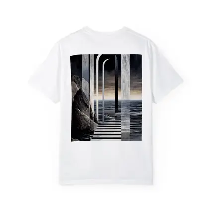 Surreal Arches Ocean Dark Atmospheric Art