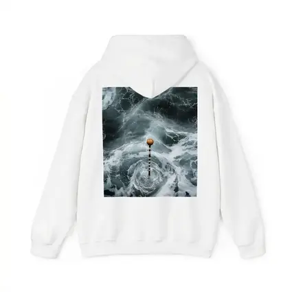 Ocean Buoy Swirling Dark Stormy Waves