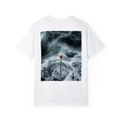 Ocean Buoy Swirling Dark Stormy Waves