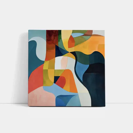 Bold Abstract Shapes Colorful Modern Art
