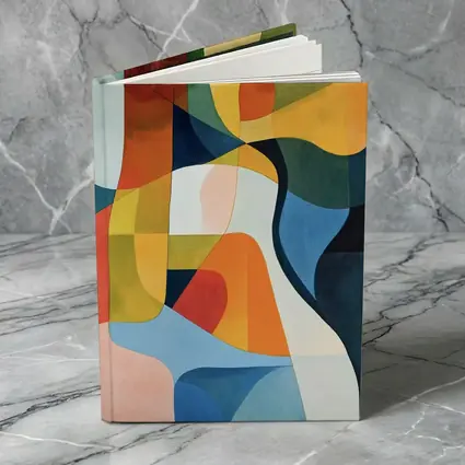 Bold Abstract Shapes Colorful Modern Art