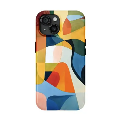 Bold Abstract Shapes Colorful Modern Art