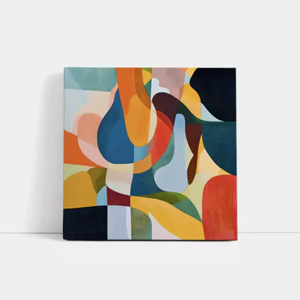 Colorful Abstract Organic Shapes Modern Art