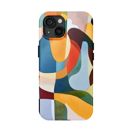 Colorful Abstract Organic Shapes Modern Art