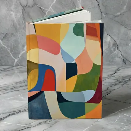 Colorful Abstract Organic Shapes Painting Art