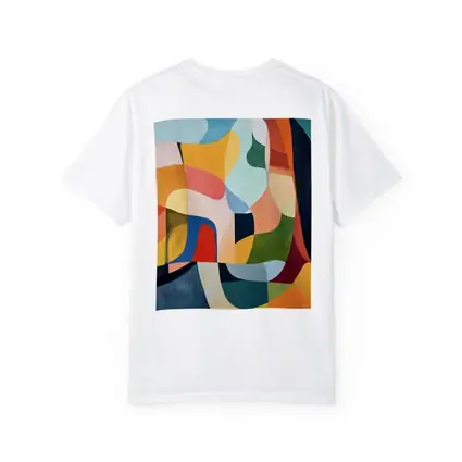 Colorful Abstract Organic Shapes Painting Art