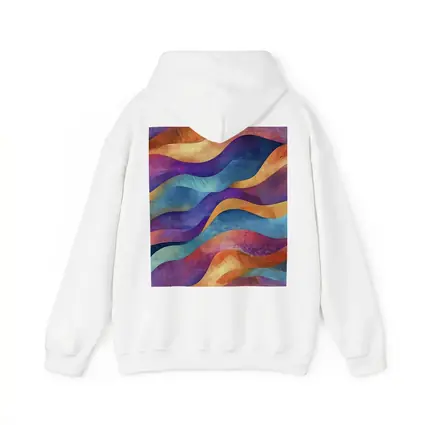 Colorful Abstract Wave Pattern Textured Art