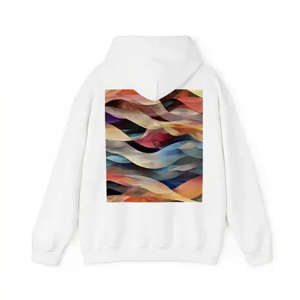 Colorful Abstract Wave Layers Mixed Tones