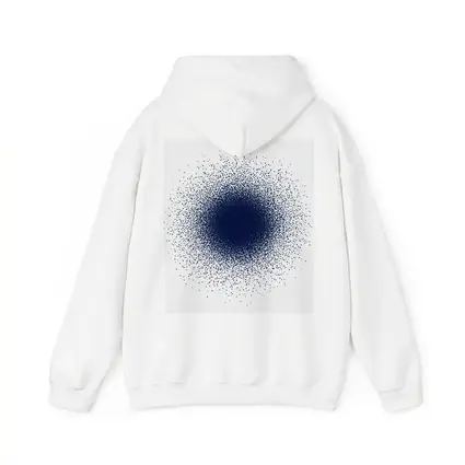 Navy Blue Dot Cluster Abstract Dark Explosion
