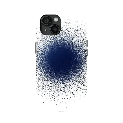 Navy Blue Dot Cluster Abstract Dark Explosion