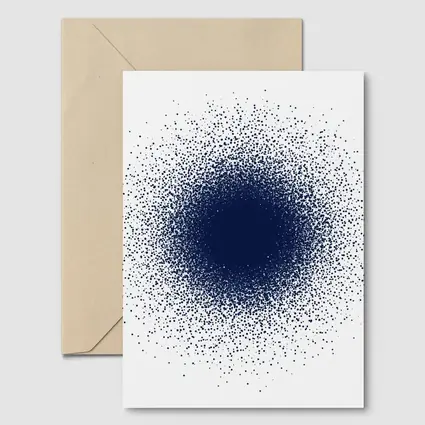 Navy Blue Dot Cluster Abstract Dark Explosion