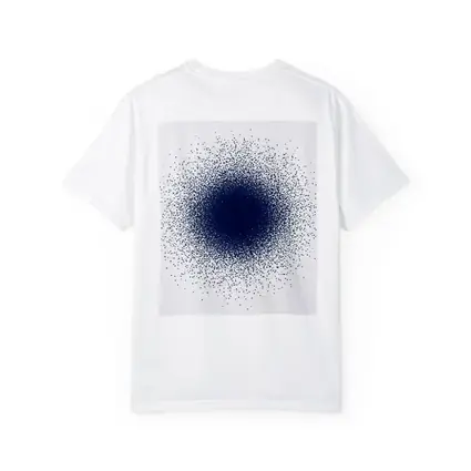 Navy Blue Dot Cluster Abstract Dark Explosion