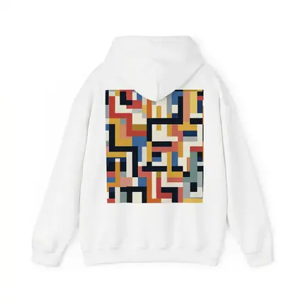 Bauhaus Geometric Abstract Color Block Pattern
