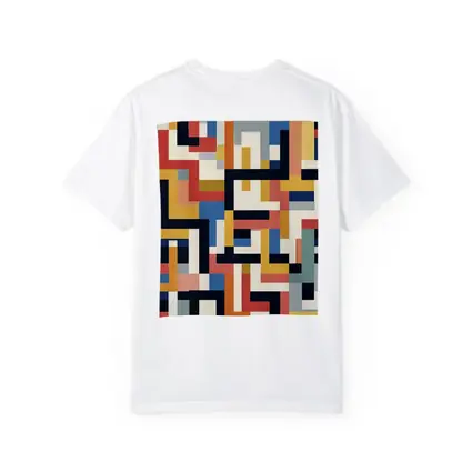 Bauhaus Geometric Abstract Color Block Pattern