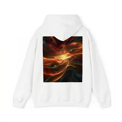 Fiery Abstract Swirling Waves Dark Background