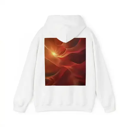 Red Abstract Flowing Waves Glowing Light