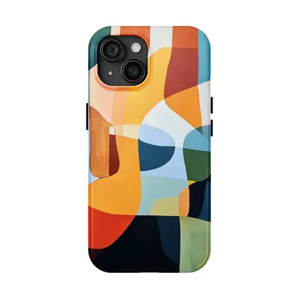 Bold Abstract Shapes Colorful Modern Art