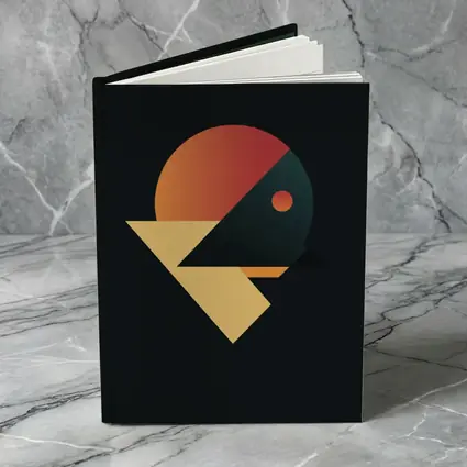 Geometric Bird Abstract Dark Background Art