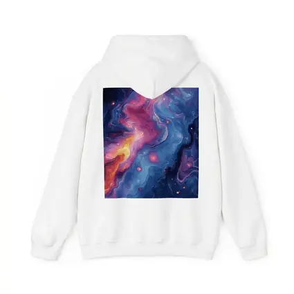 Cosmic Nebula Abstract Blue Purple Swirl Art
