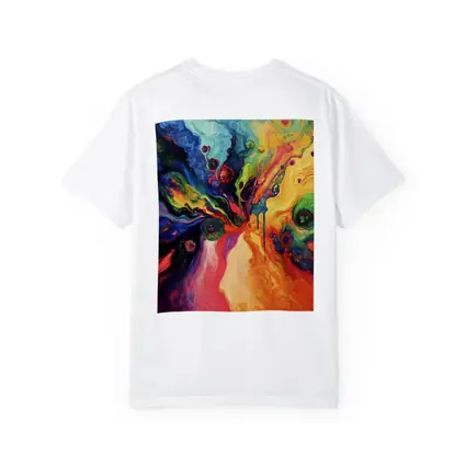 Colorful Abstract Fluid Art Explosion Painting