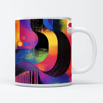 Bold Abstract Grunge Art Colorful Urban Design