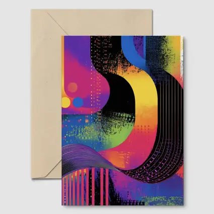 Bold Abstract Grunge Art Colorful Urban Design