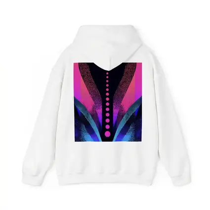 Neon Dotwork Abstract Pink Blue Dark