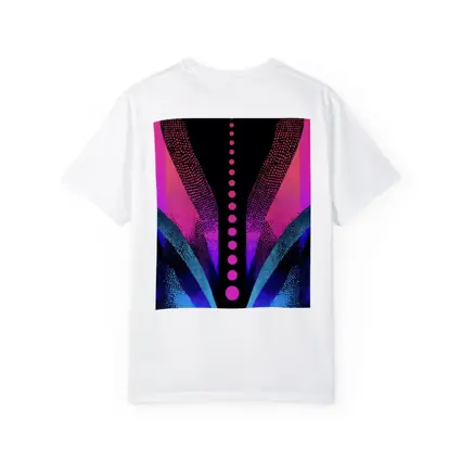 Neon Dotwork Abstract Pink Blue Dark