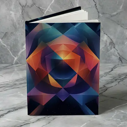 Geometric Abstract Art Dark Space Background