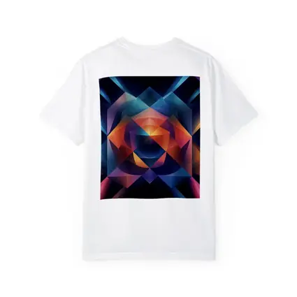 Geometric Abstract Art Dark Space Background