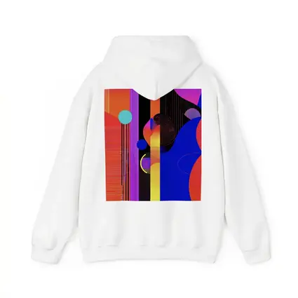 Bold Geometric Abstract Art Blue Red