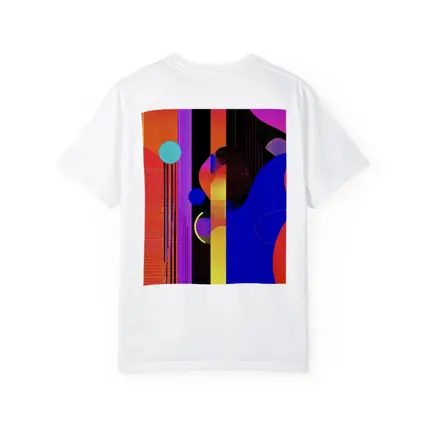 Bold Geometric Abstract Art Blue Red