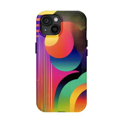 Bold Geometric Abstract Art Colorful Gradient Design