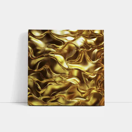 Liquid Gold Abstract Metallic Wave Texture