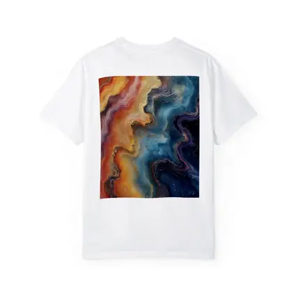 Abstract Marble Fluid Art Gold Swirls