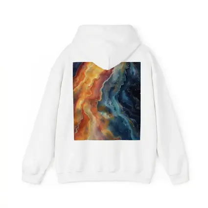 Fire and Space Abstract Fluid Art