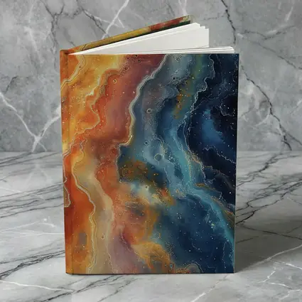 Fire and Space Abstract Fluid Art