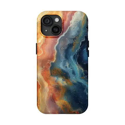 Fire and Space Abstract Fluid Art